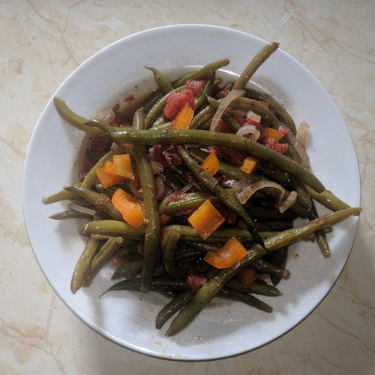 Greek Family Style Green Beans